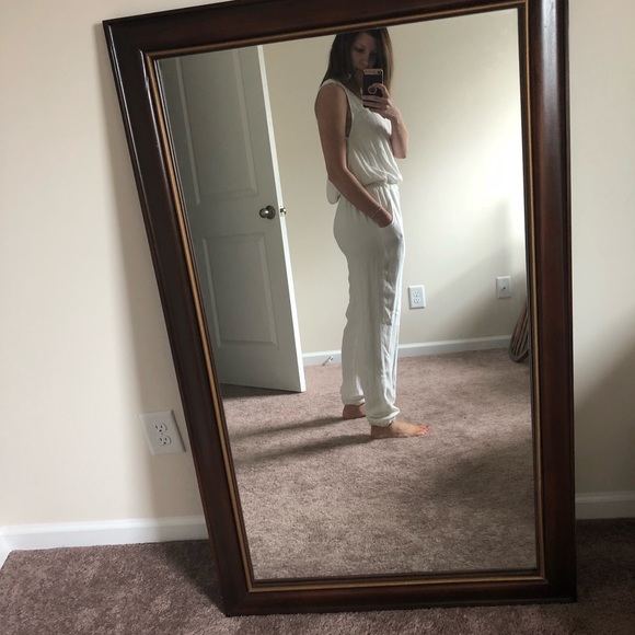 Chelsea Flower White Astrid Jumpsuit w Side Seam - Picture 3 of 8